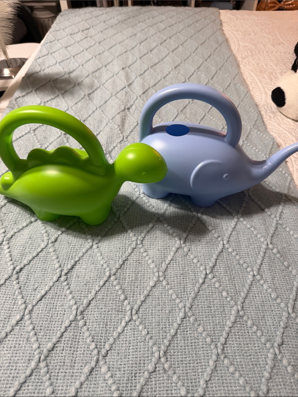 Green Dinosaur & Blue Elephant Kids Watering Toys